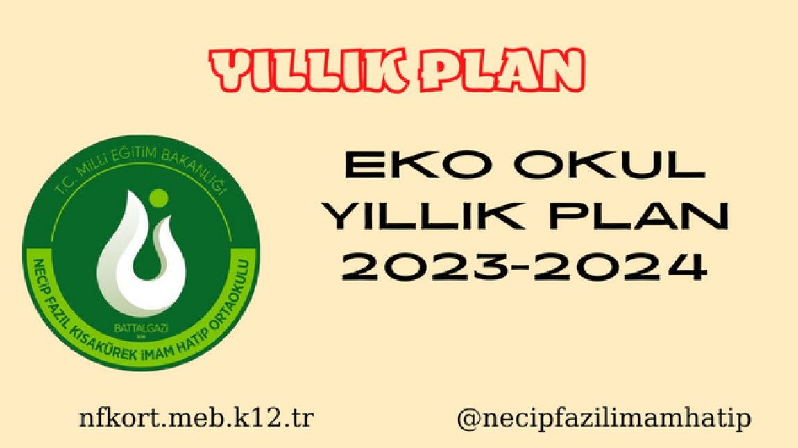 EKO OKUL YILLIK PLAN 2023 2024
